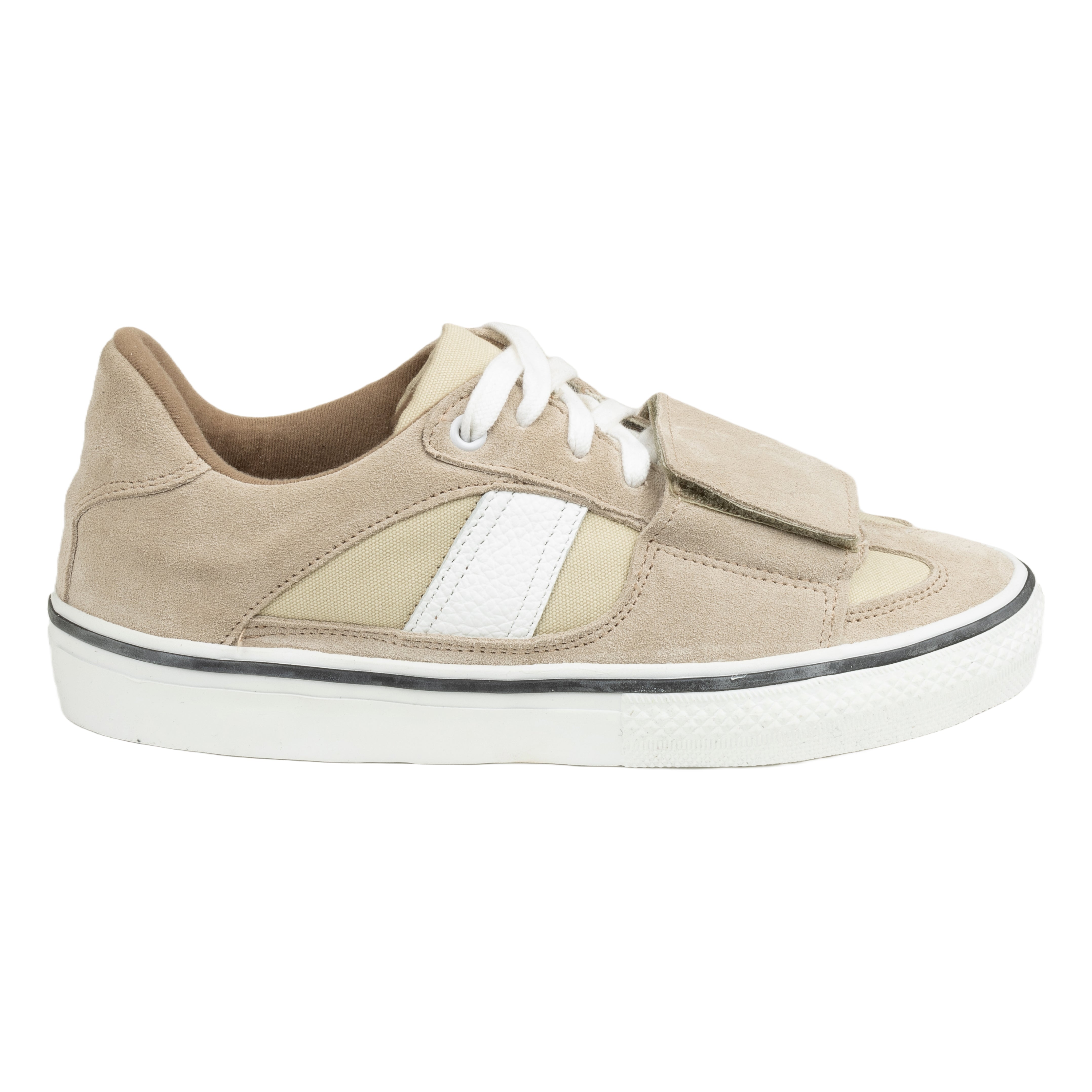 Buy online Reproduction of Found German Military Trainer Velcro Strap -  Beige Suede | Frontiers Edinburgh – Frontiers Woman