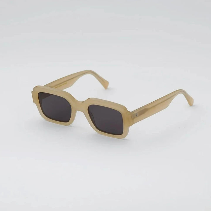 Apollo Sunglasses - Sand With Grey Solid Lens