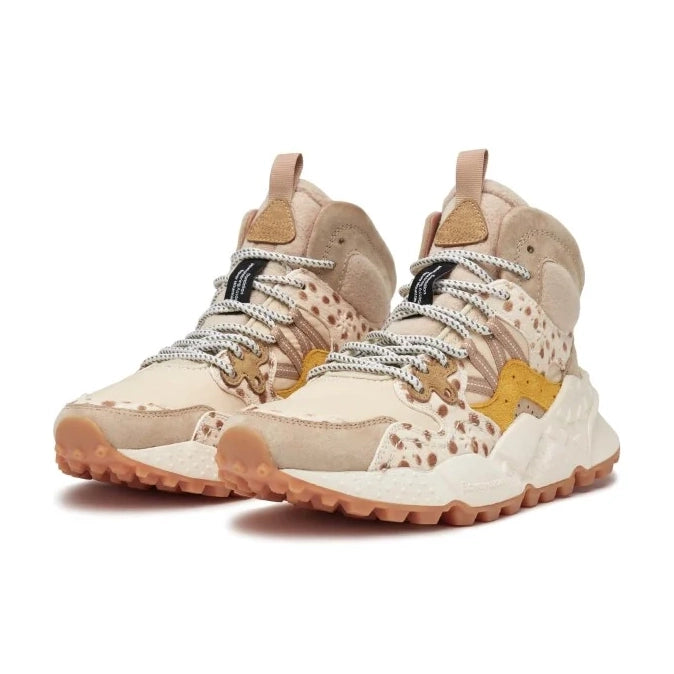 Yamano 3 Mid-Rise Sneakers - Beige Suede - Frontiers Woman