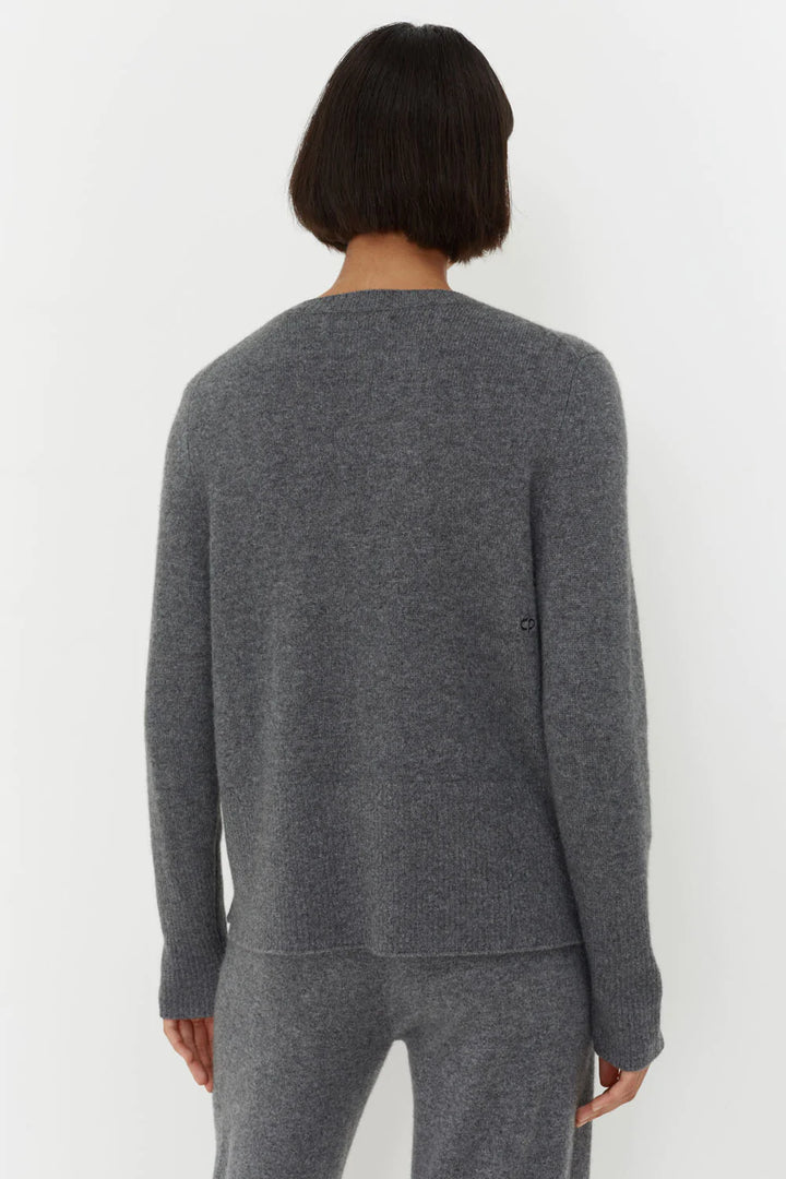 Cashmere Boxy Sweater - Grey - Frontiers Woman