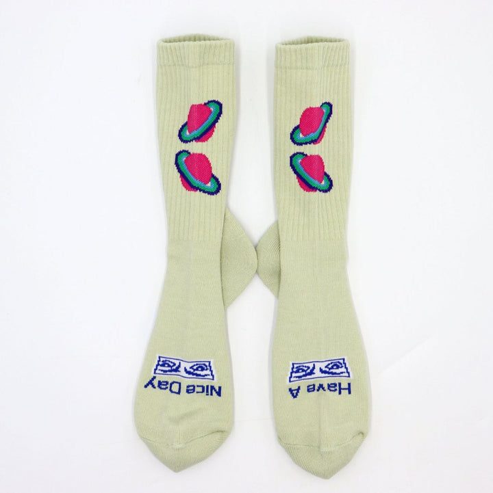 Galaxy Socks - Green