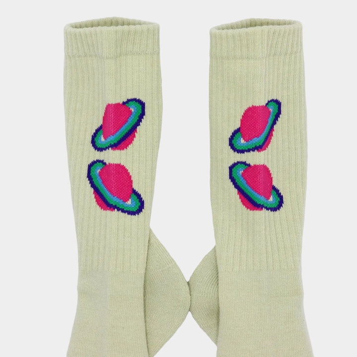 Galaxy Socks - Green