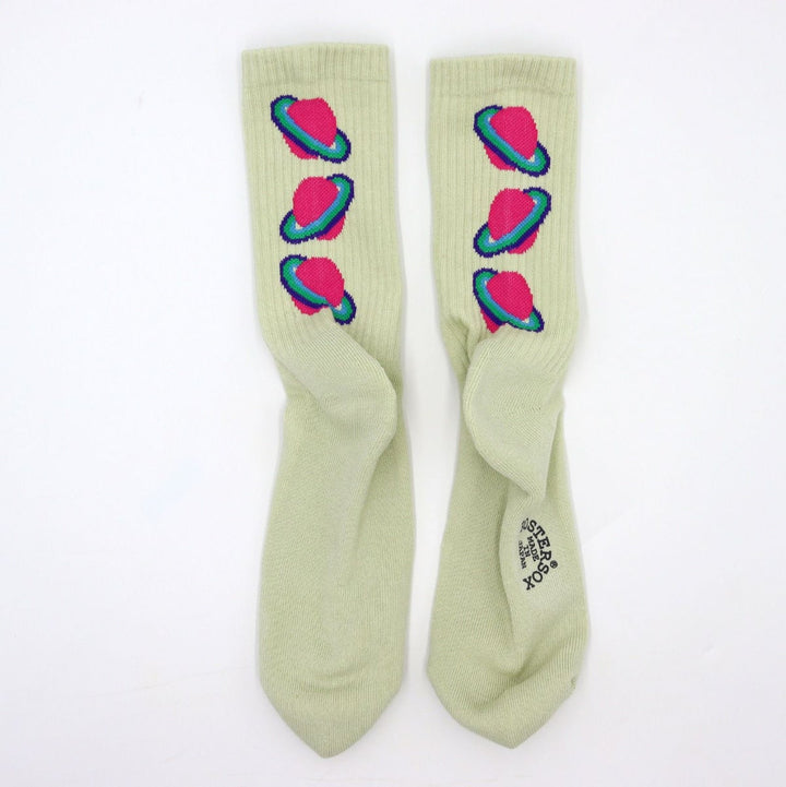 Galaxy Socks - Green