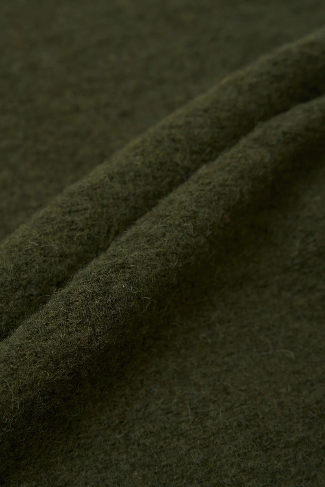 Zip Waistcoat - Olive Wool Fleece