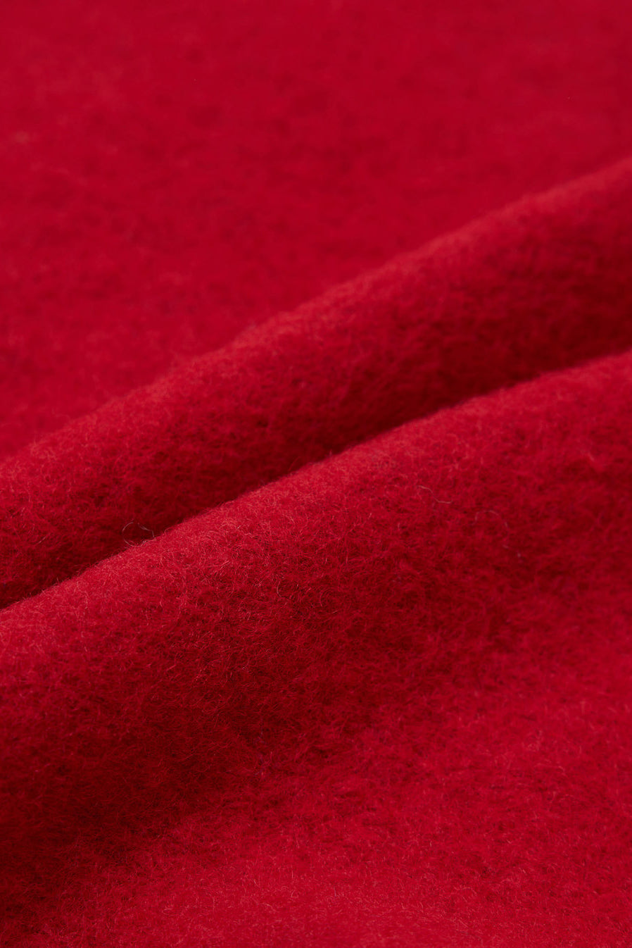 Zip Waistcoat - Scarlet Wool Fleece