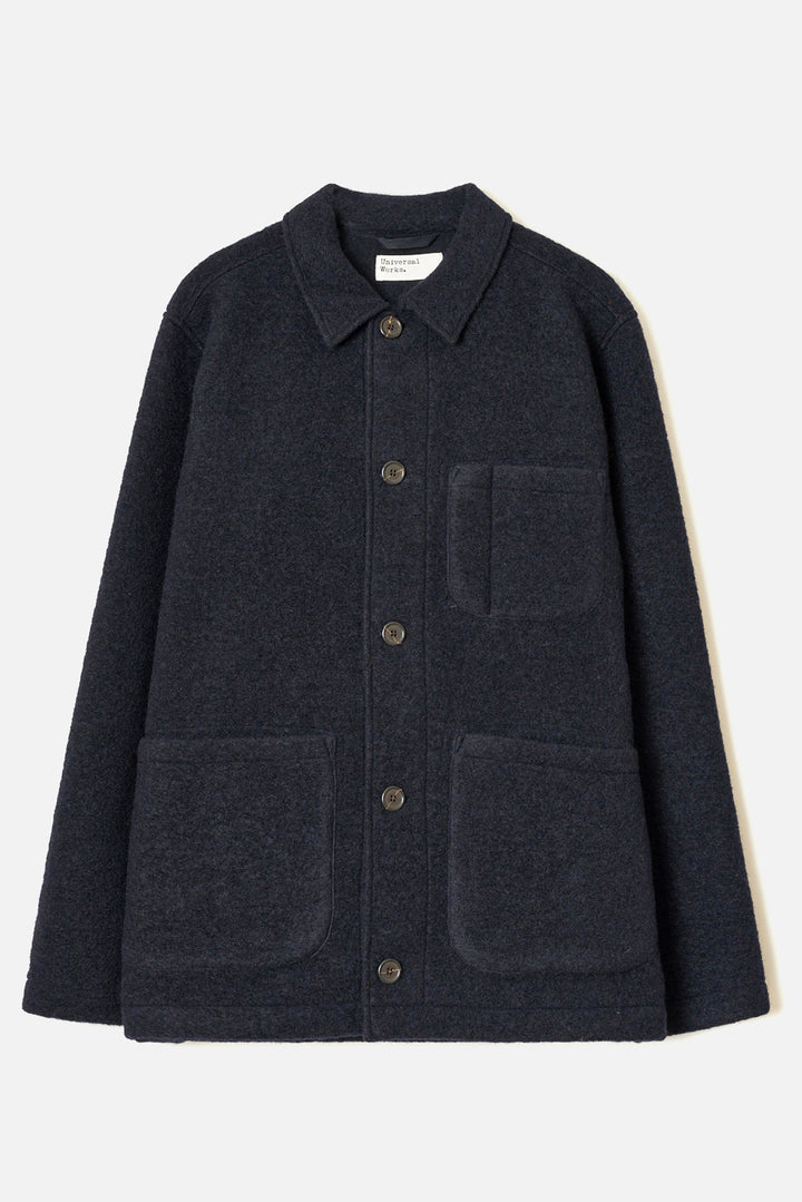 Field Jacket - Navy Wool Fleece