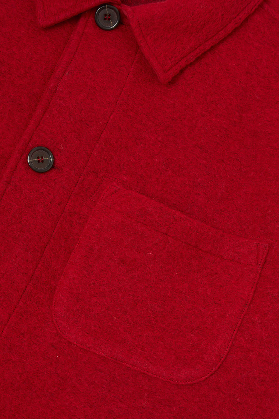 Field Jacket - Scarlet Wool Fleece