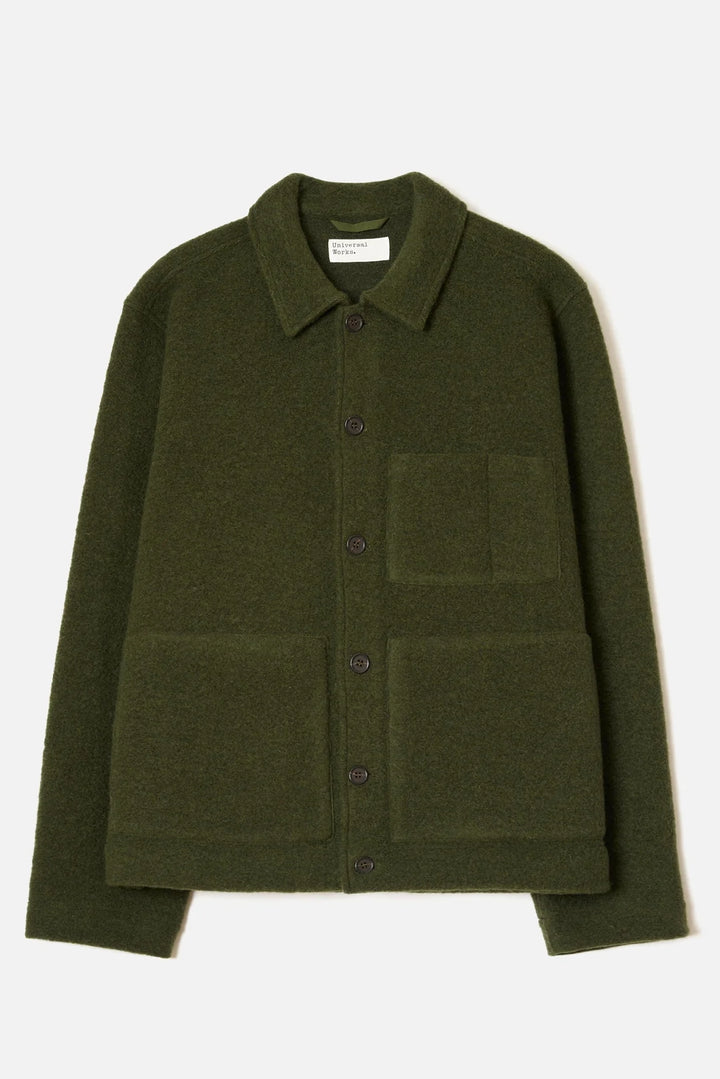 Uniform Jacket - Olive Wool Fleece