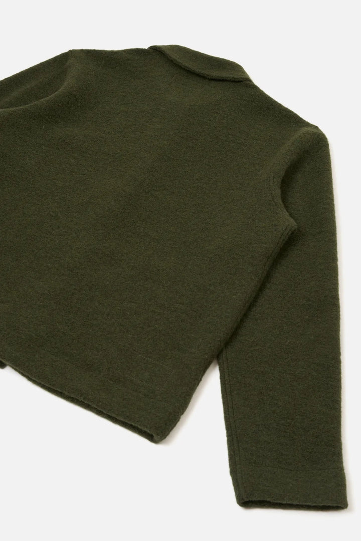 Uniform Jacket - Olive Wool Fleece