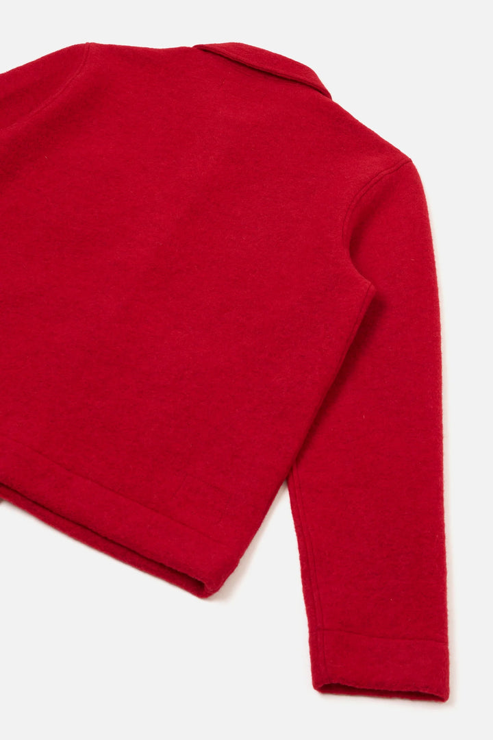 Uniform Jacket - Scarlet Wool Fleece