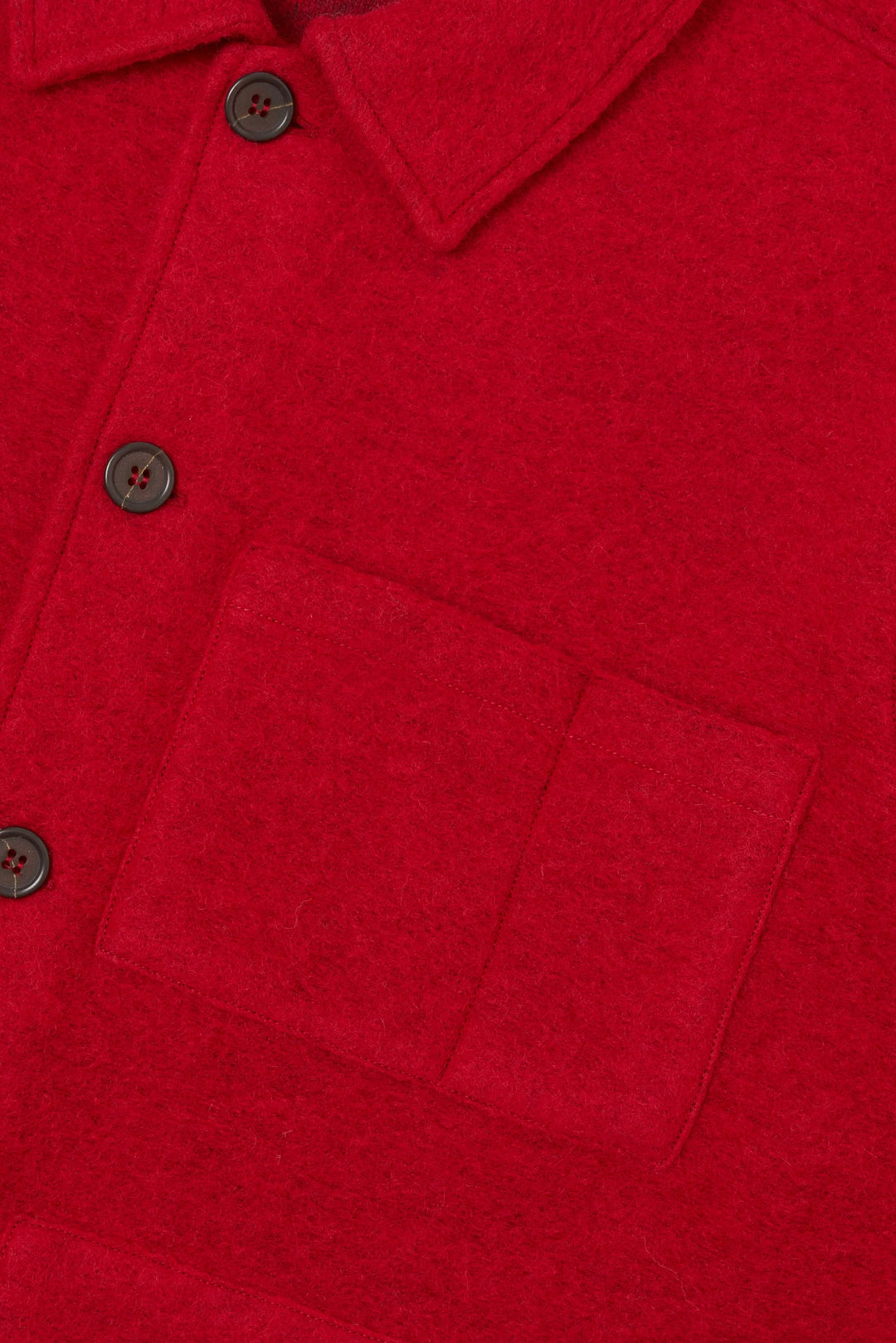 Uniform Jacket - Scarlet Wool Fleece