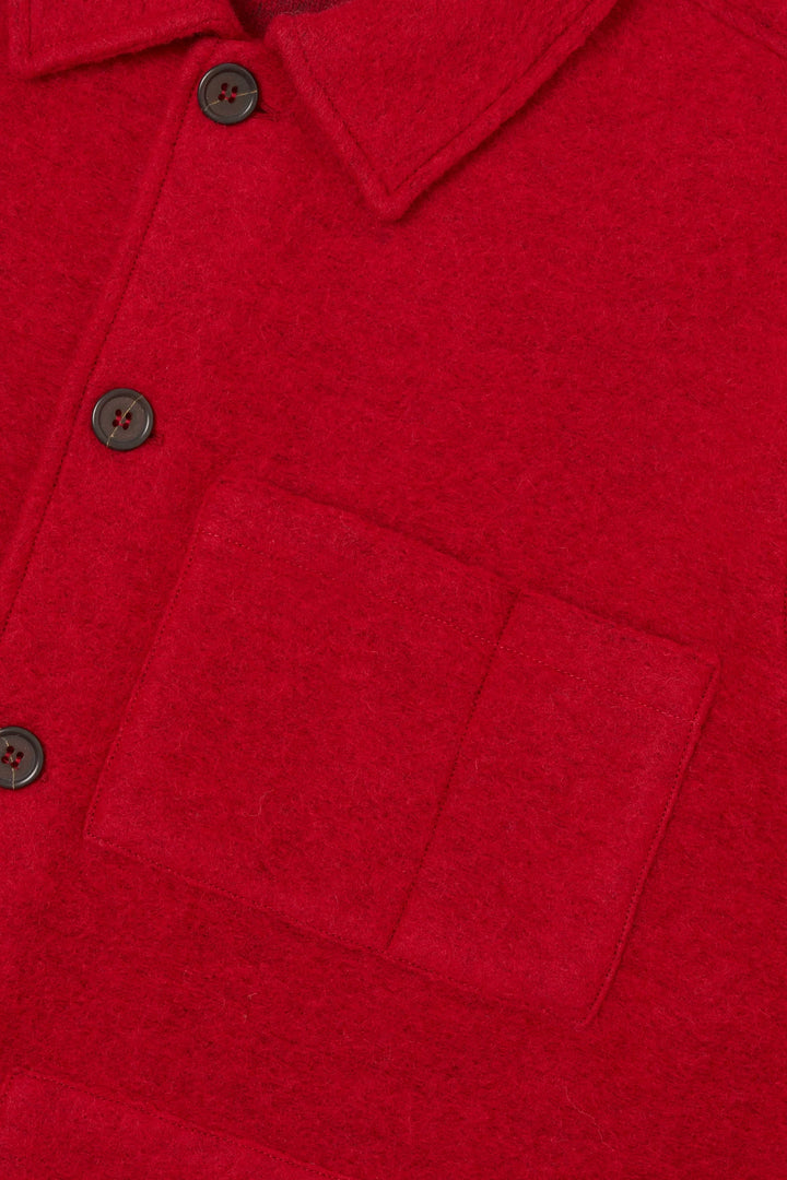 Uniform Jacket - Scarlet Wool Fleece