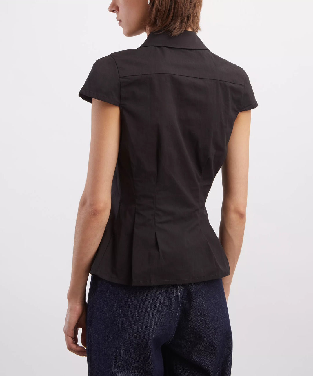 Missy Asymmetric Blouse - Onyx