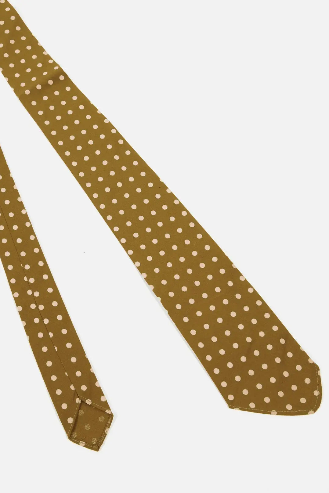 Tie - Mustard Dot Print
