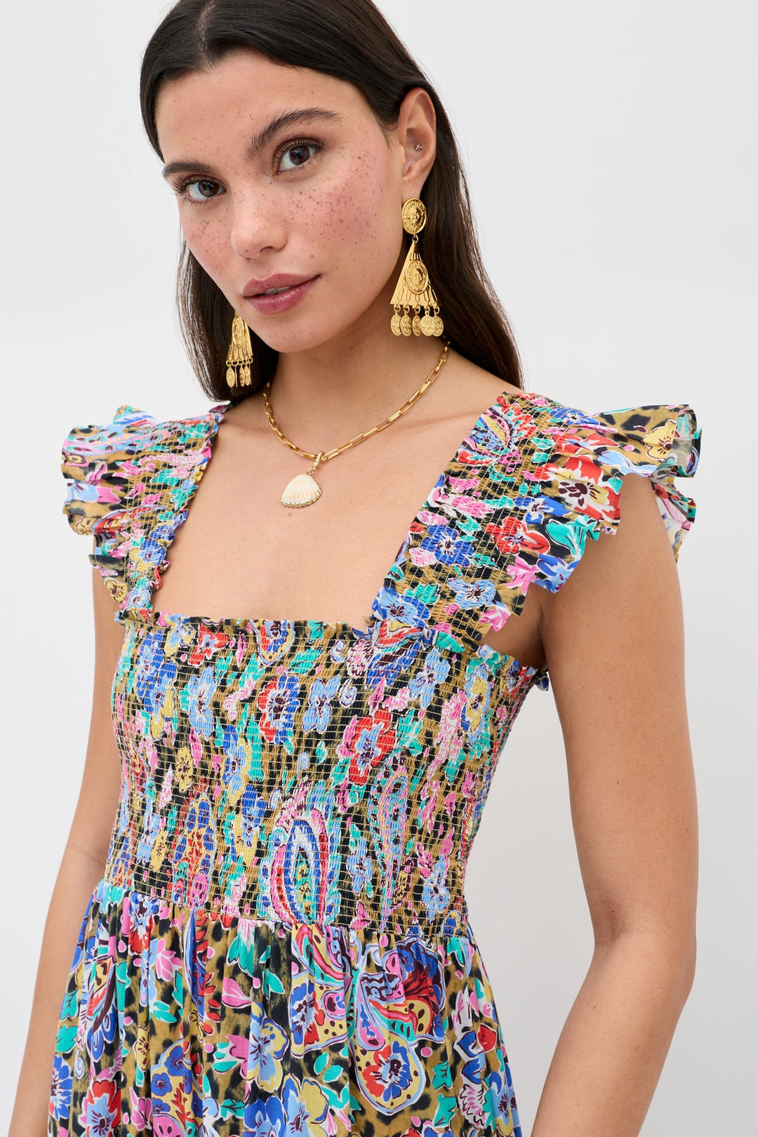 kendall cotton midi dress White Label Kendall cotton-blend midi dress in blue - Proenza Schouler