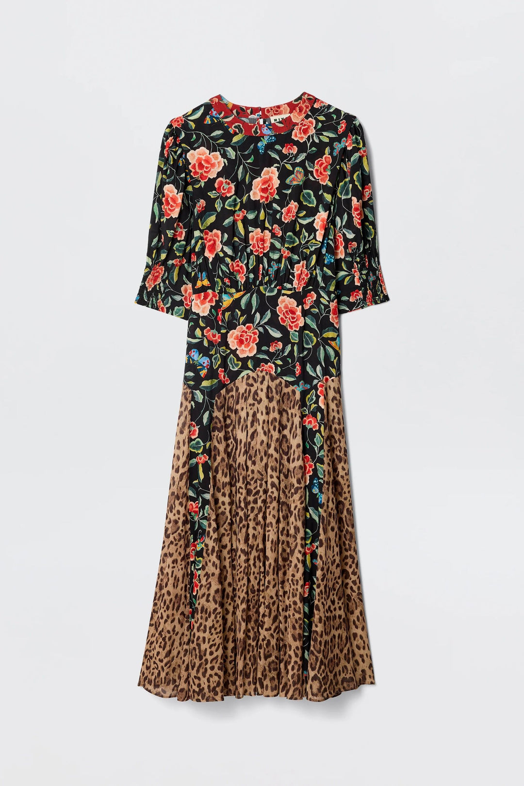 Meg Dress Mila Butterfly Mix - Black