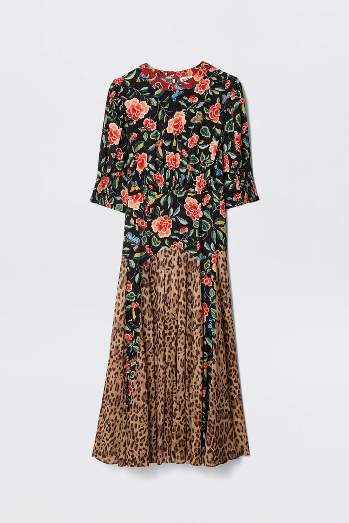 Meg Dress Mila Butterfly Mix - Black