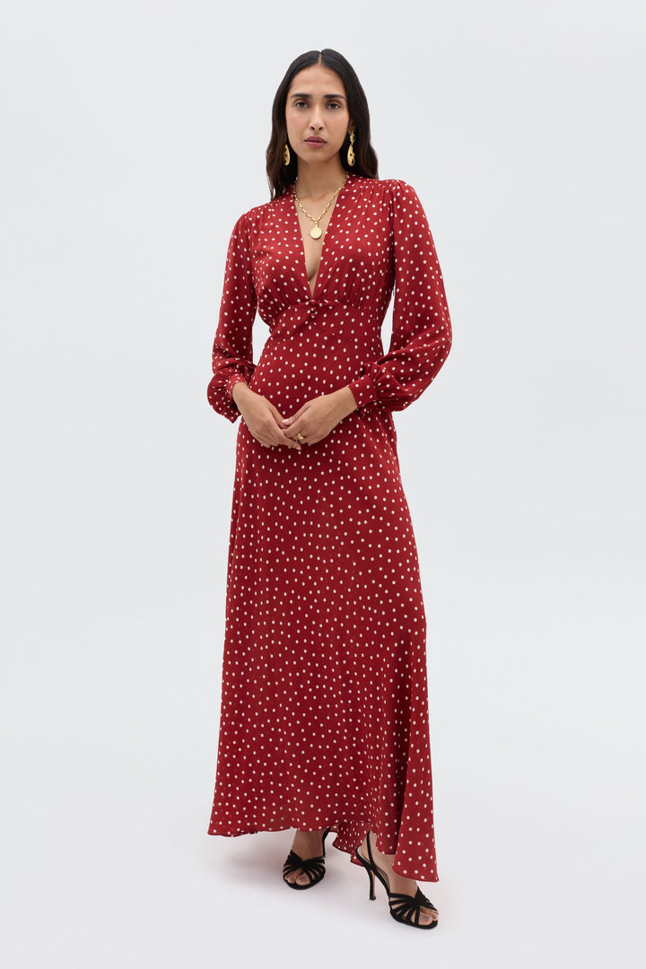 Emory Dress- Layla Dot Red