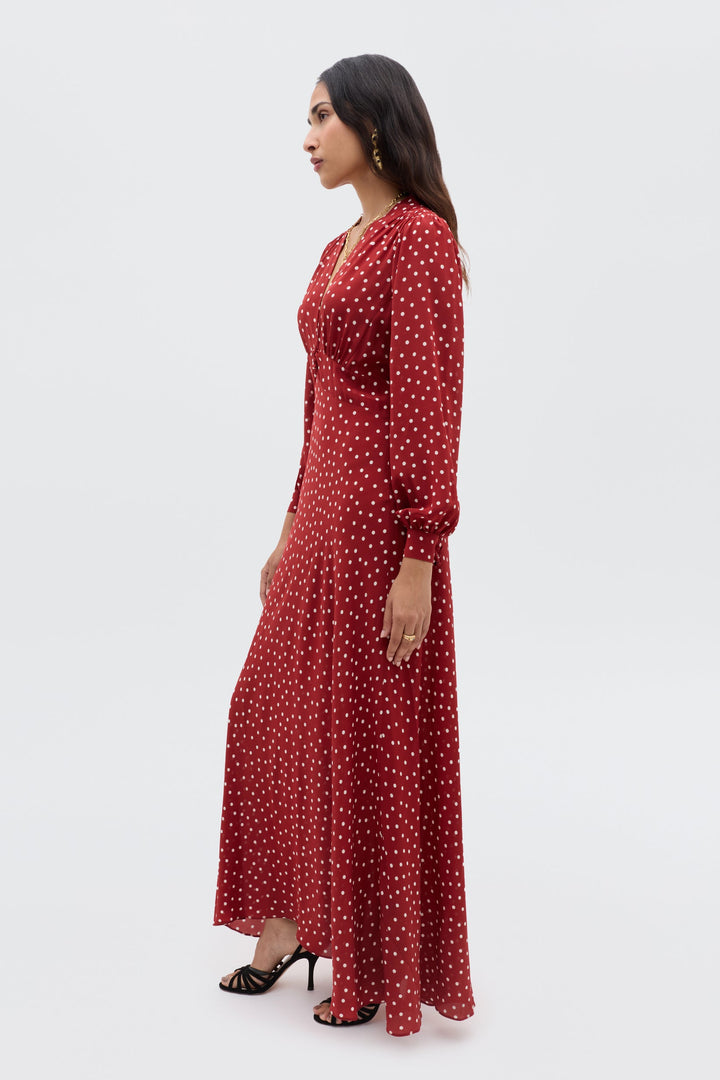 Emory Dress- Layla Dot Red