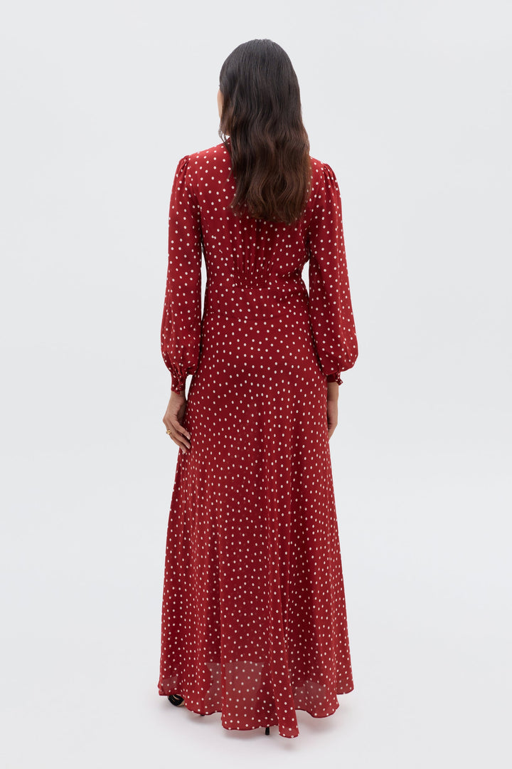 Emory Dress- Layla Dot Red