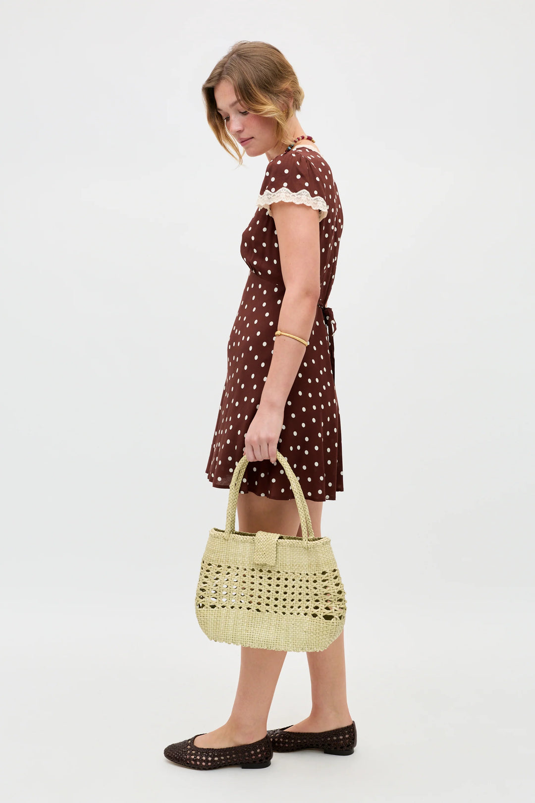Cely Dress - Layla Dot Brown