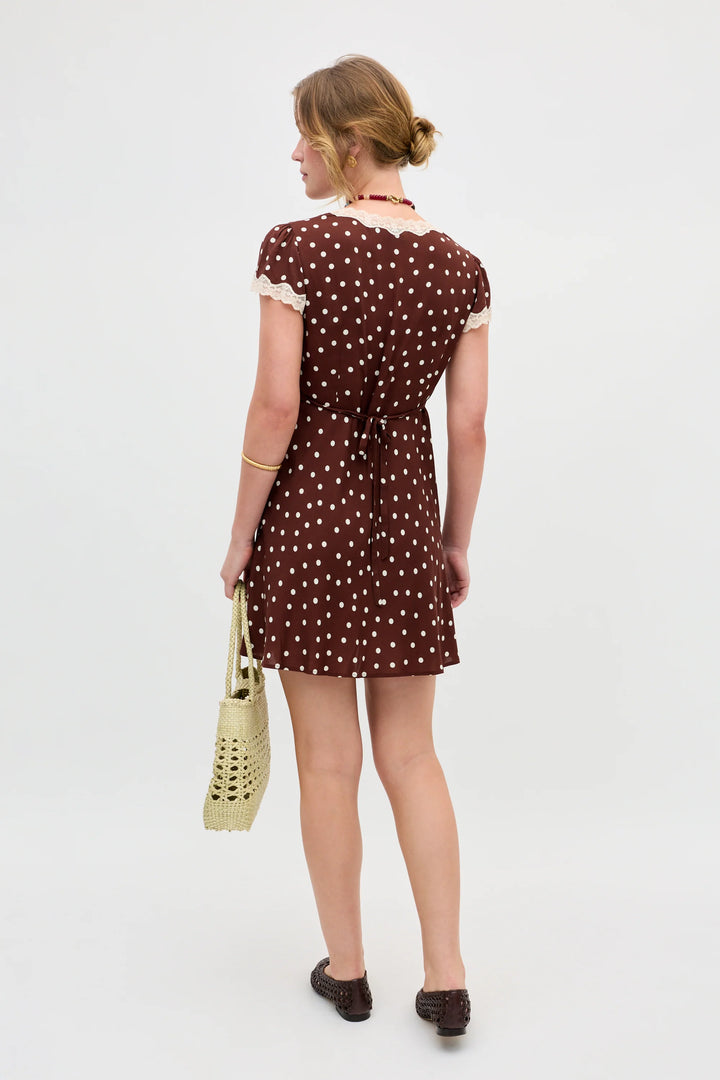 Cely Dress - Layla Dot Brown