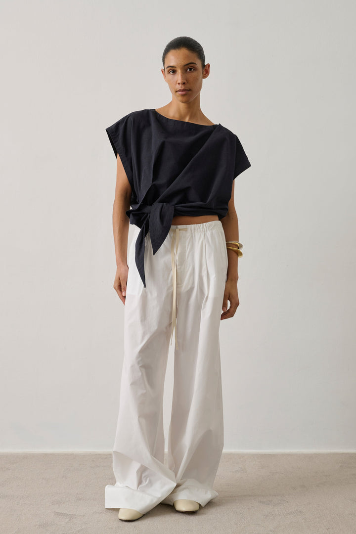 Itea Knotted Blouse - Midnight Blue - Frontiers Woman