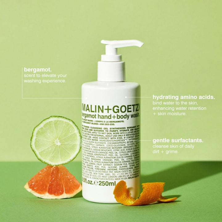 Bergamot Hand + Body Wash 250ml