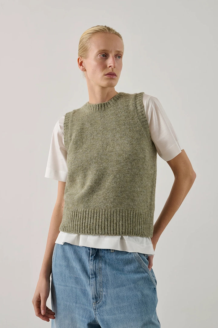 Namaste Wool Vest - Pastel Green