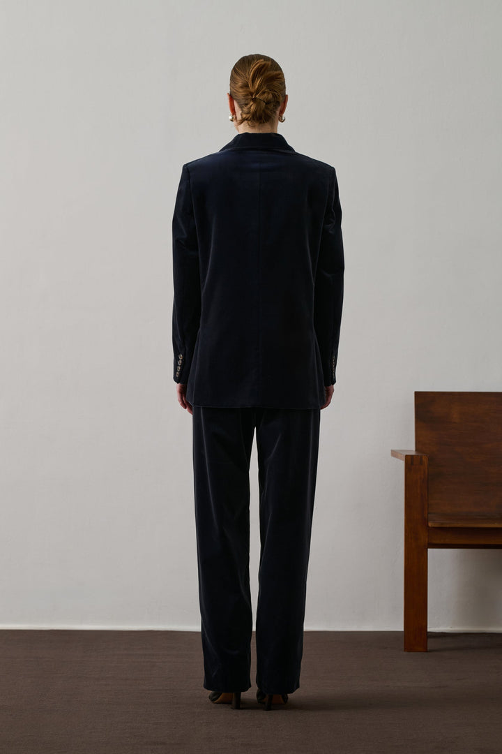 Sevres Jacket - Anthracite Grey Smooth Velvet