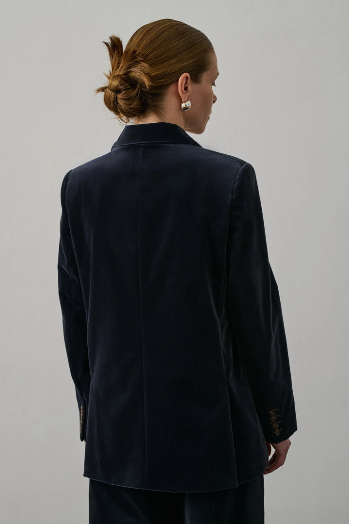 Sevres Jacket - Anthracite Grey Smooth Velvet