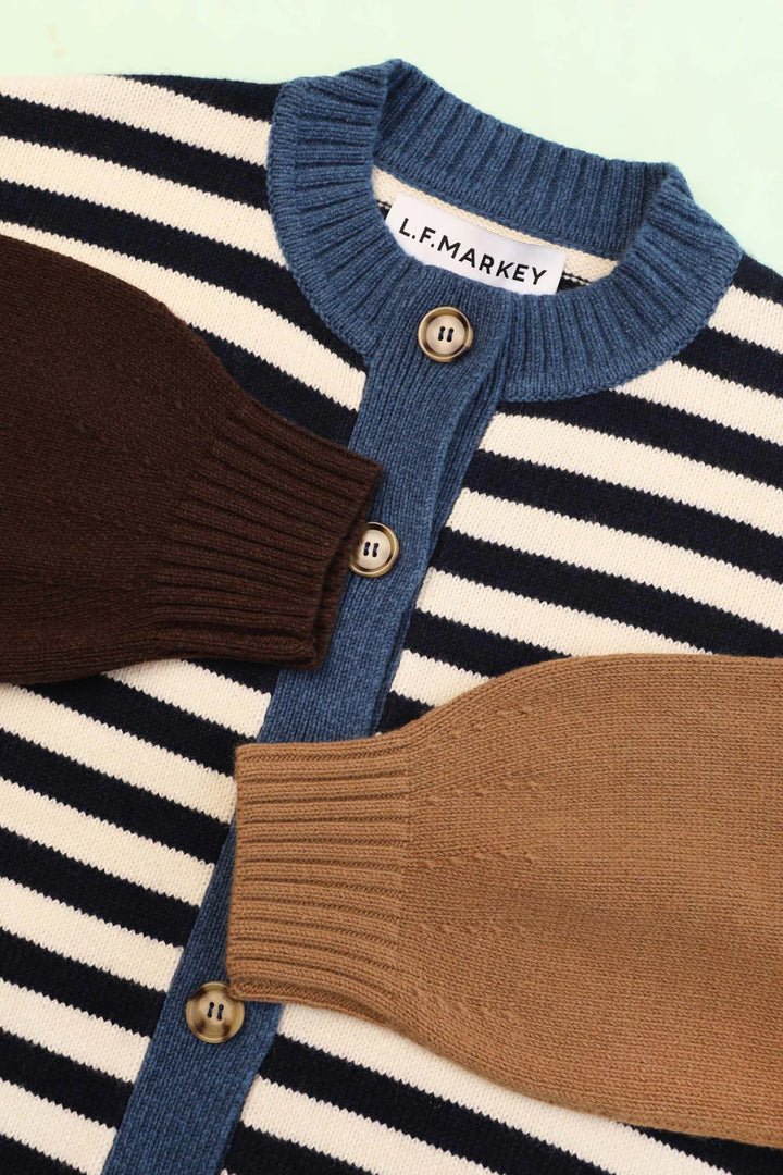 Eval Cardigan - Cornwall Stripe