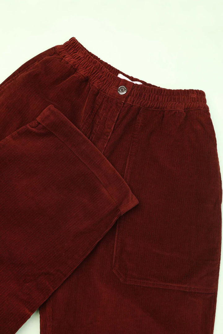 Beckett Crop Trousers - Oxblood