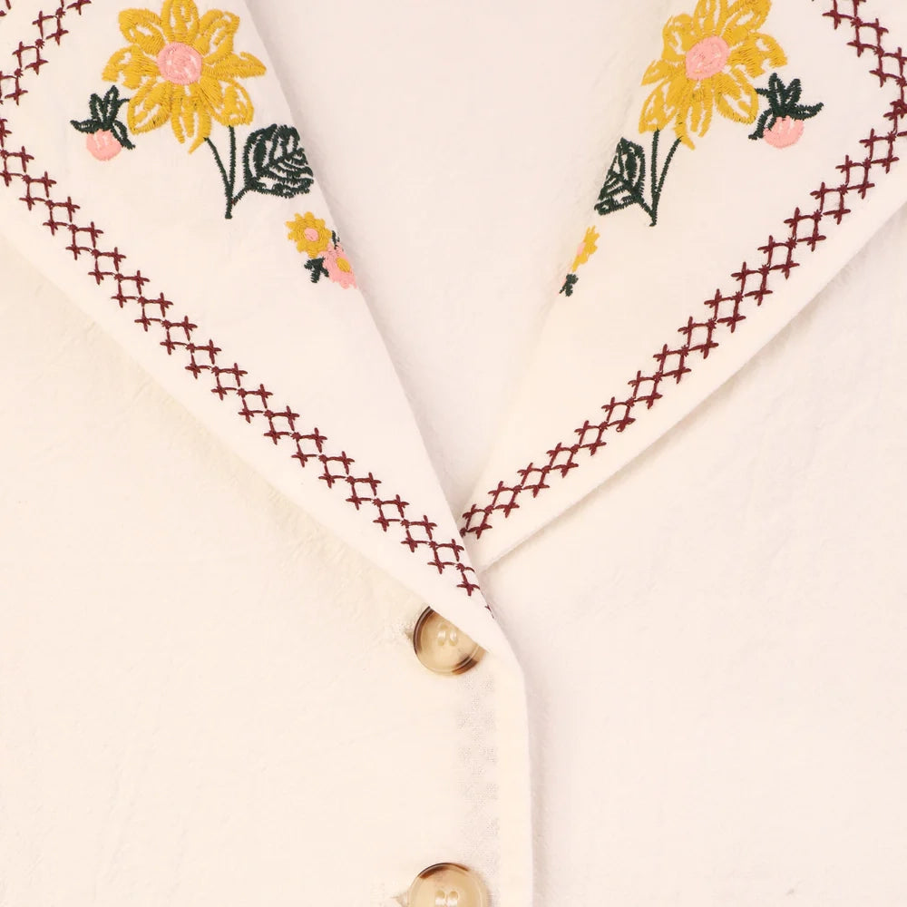 Penstemon Shirt - Multi Embroidery