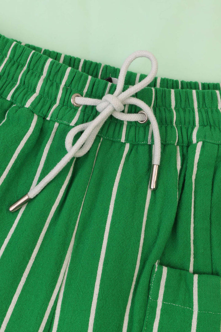 Elio Trouser - Grass Stripe - Frontiers Woman