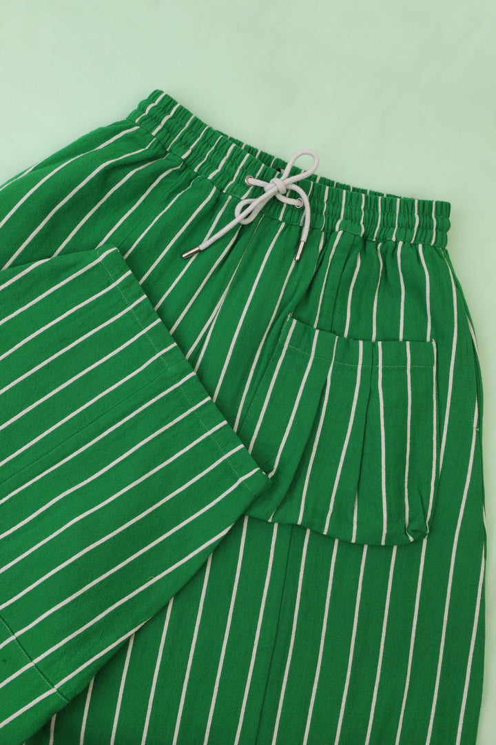 Elio Trouser - Grass Stripe - Frontiers Woman