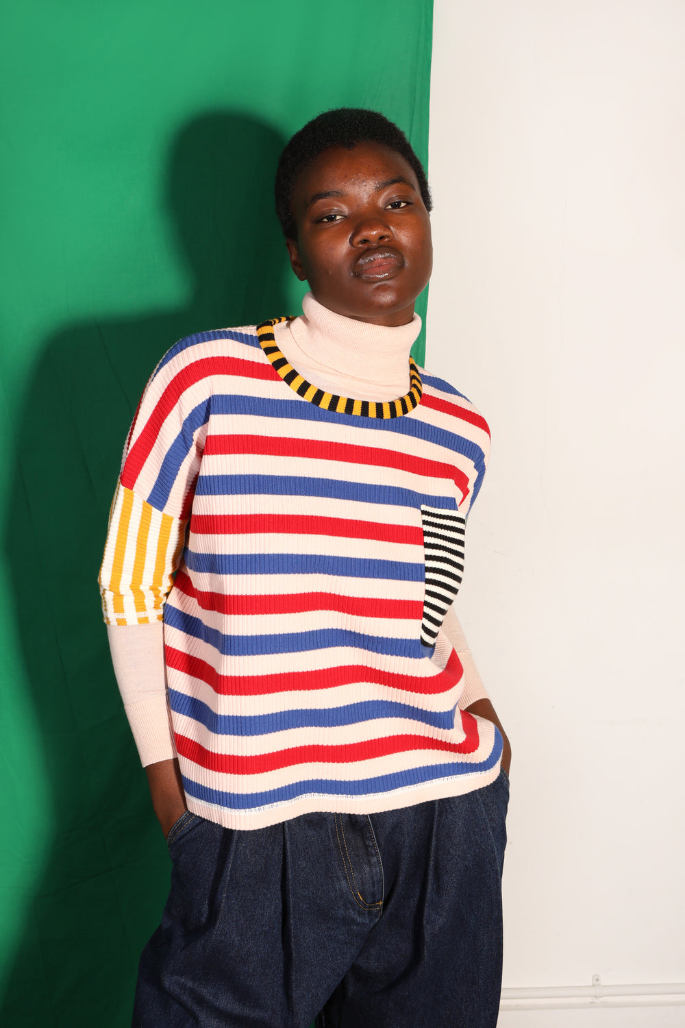 Winston Knit Tee - Multi Stripe