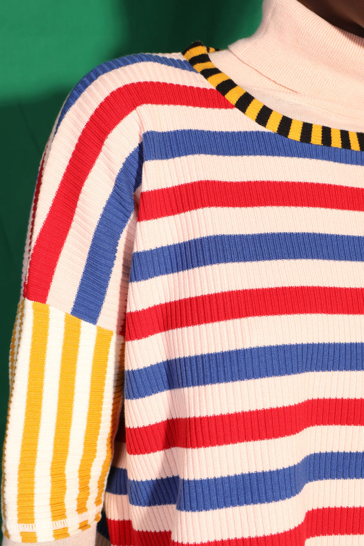 Winston Knit Tee - Multi Stripe