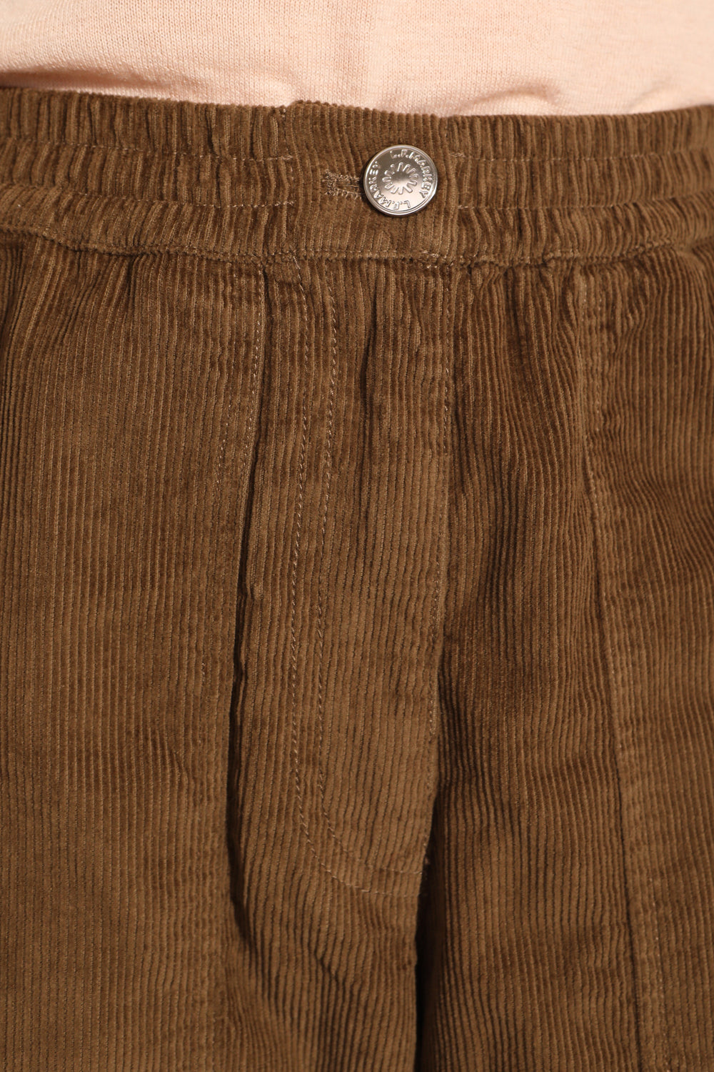 Beckett Crop Trouser - Olive Corduroy