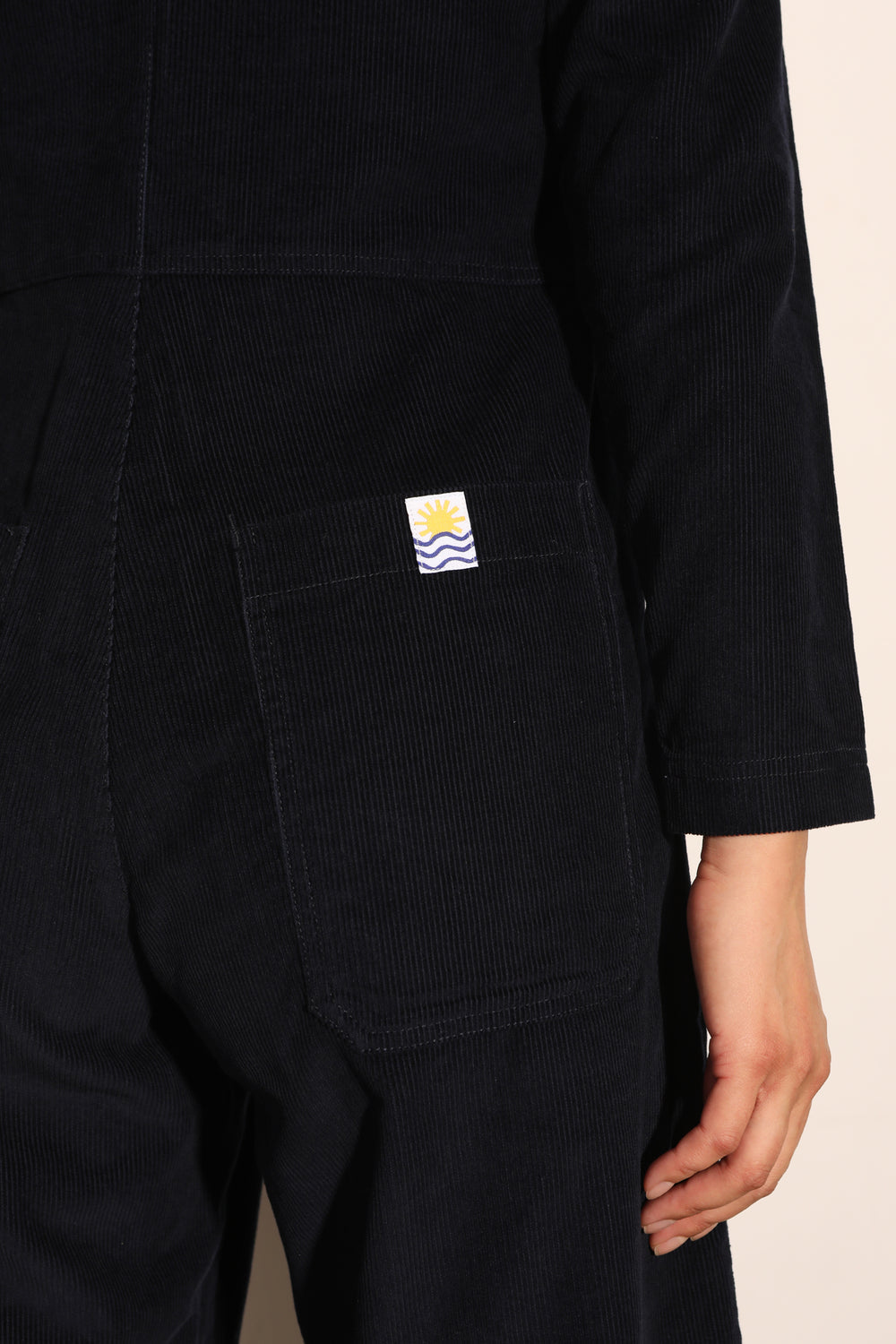 Felix Longsleeve Boilersuit - Navy Corduroy