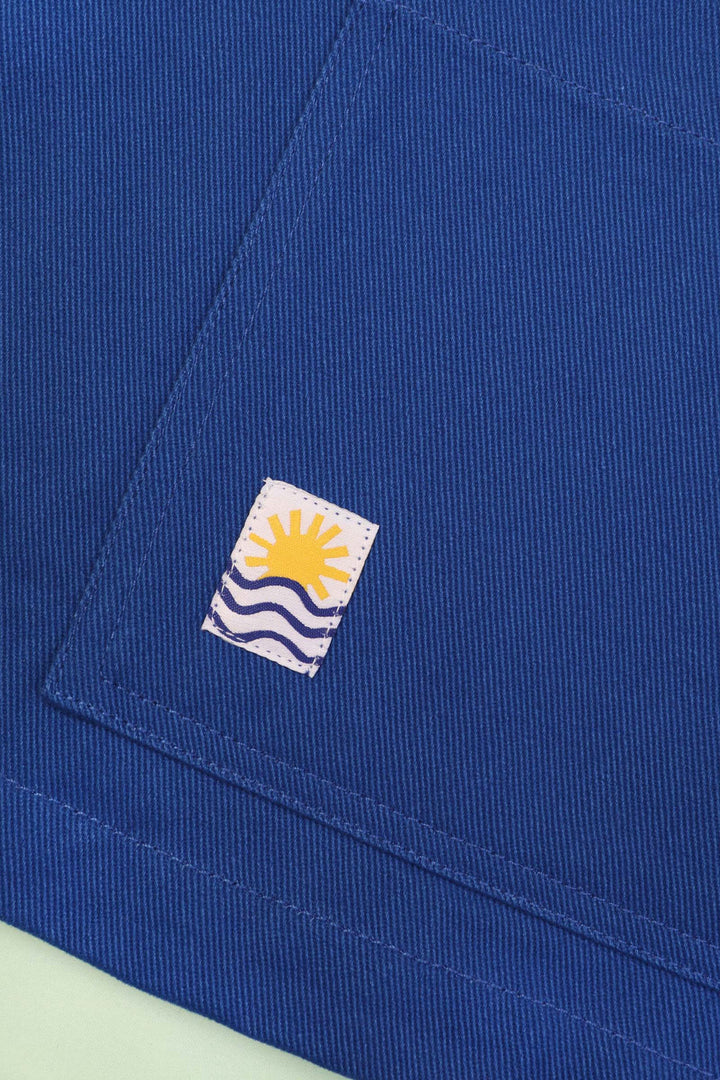 Wide Chore Coat - Cobalt