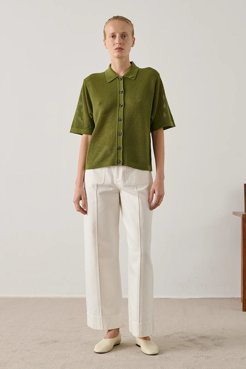 Davon Wool Polo - Absinthe