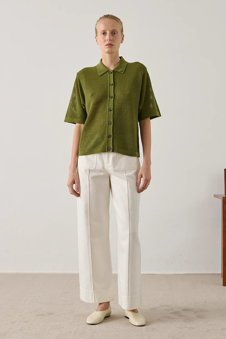 Davon Wool Polo - Absinthe