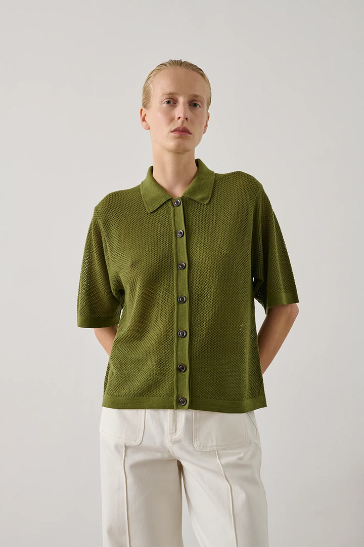 Davon Wool Polo - Absinthe