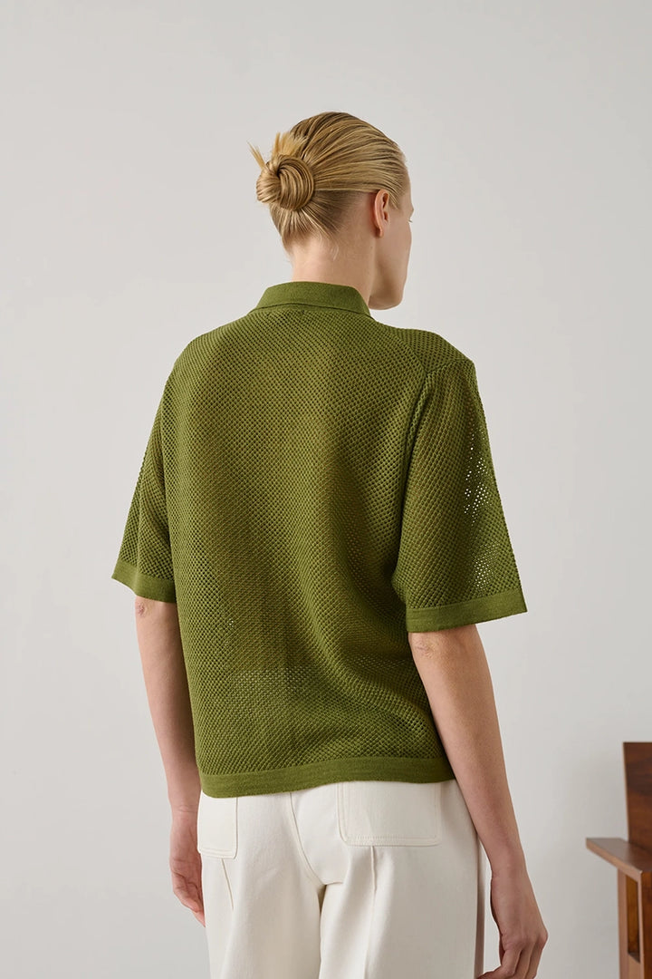 Davon Wool Polo - Absinthe