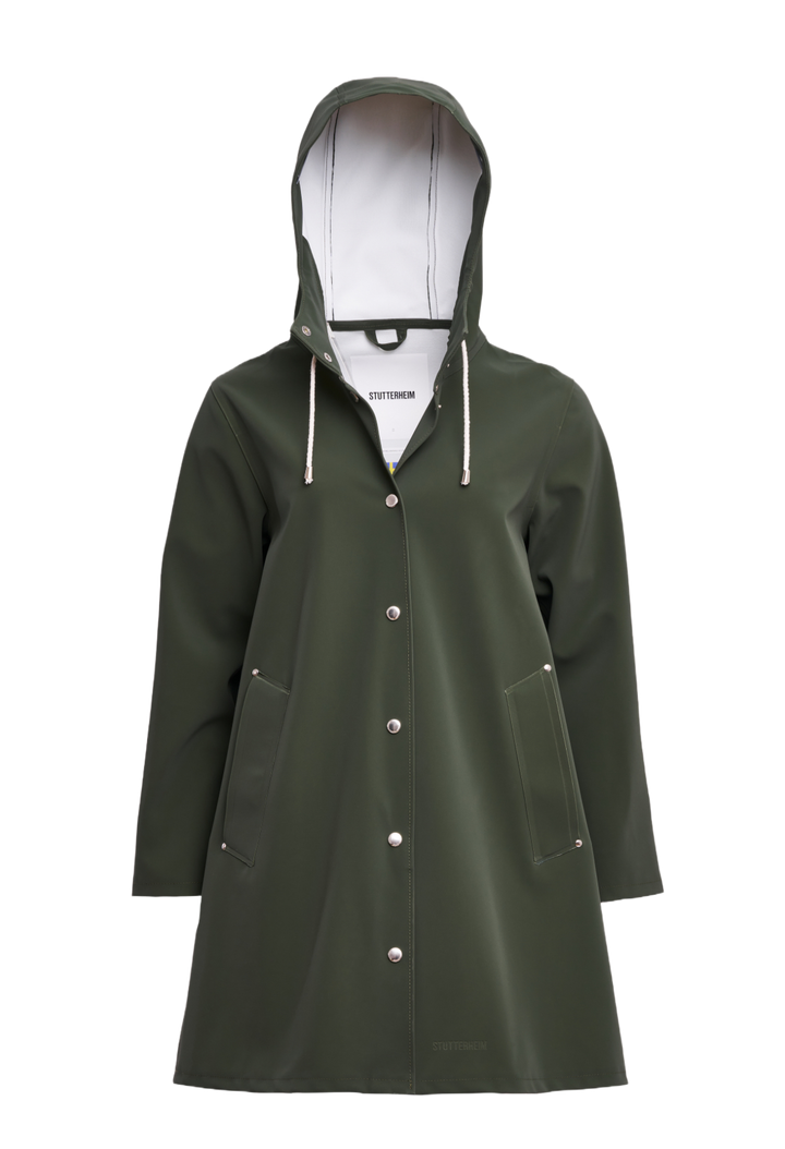 Moseback Matte Raincoat - Green