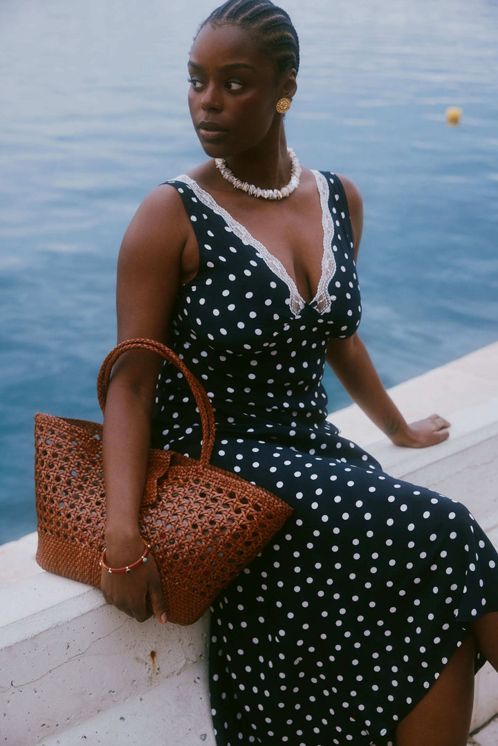 Lucine Leather Bag- Tan