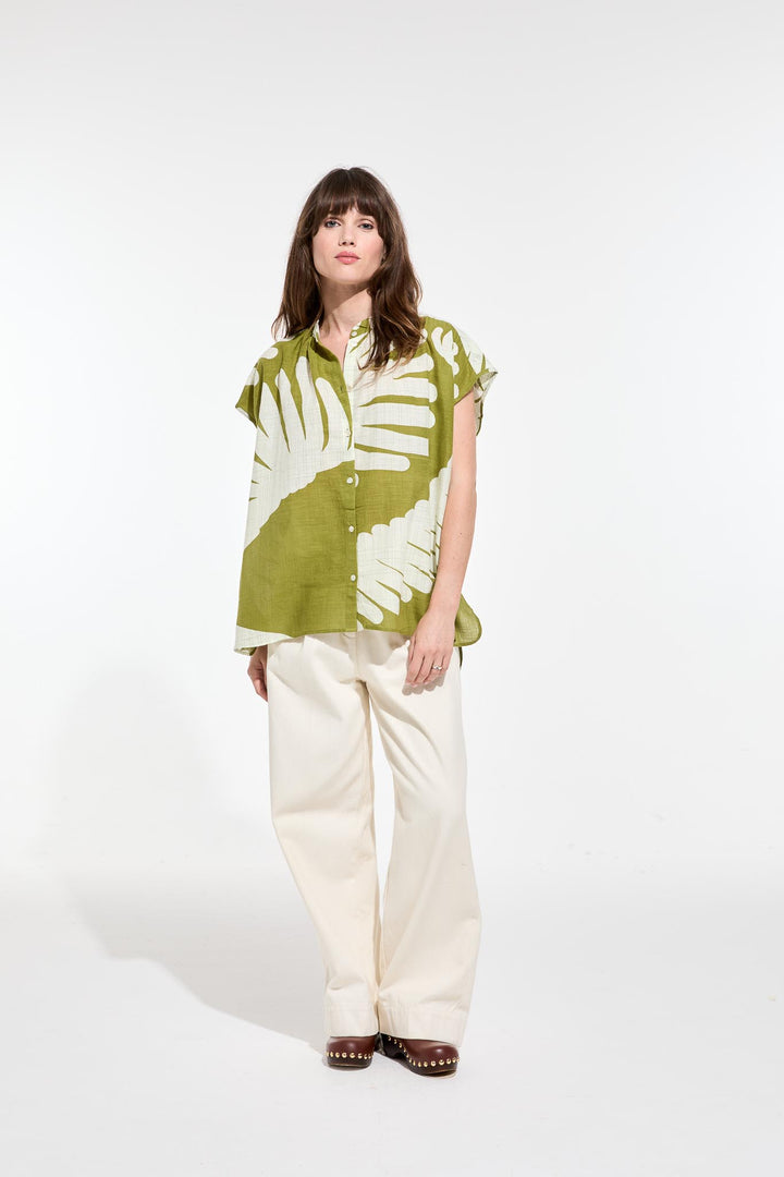 Adele Palma Top - Khaki