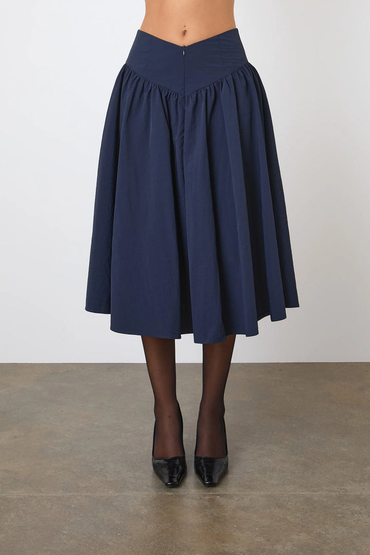 Deba Midi Skirt - Midnight