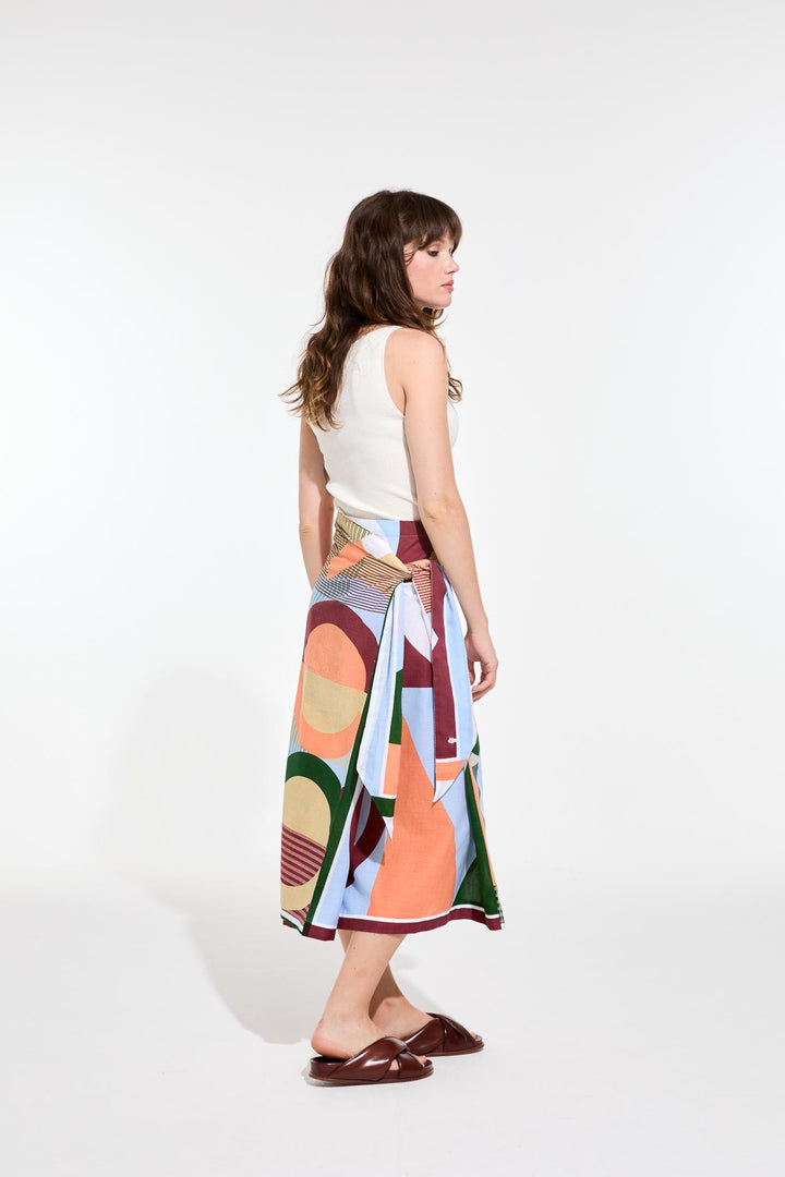 Olga Reve Ta Poesie Skirt - Coral Cloud - Frontiers Woman